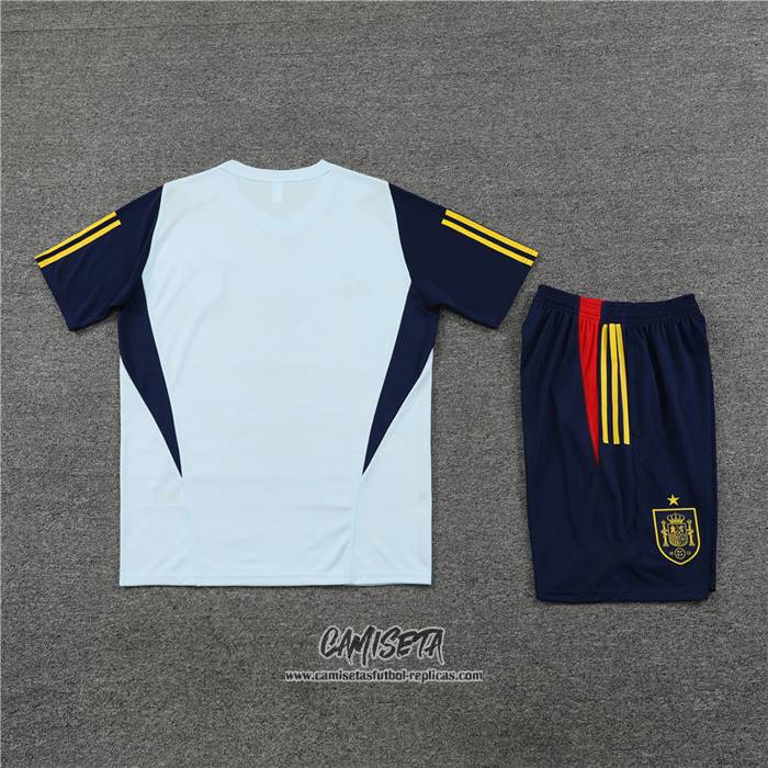 Chandal del Espana 2023-2024 Manga Corta Azul - Pantalon Corto